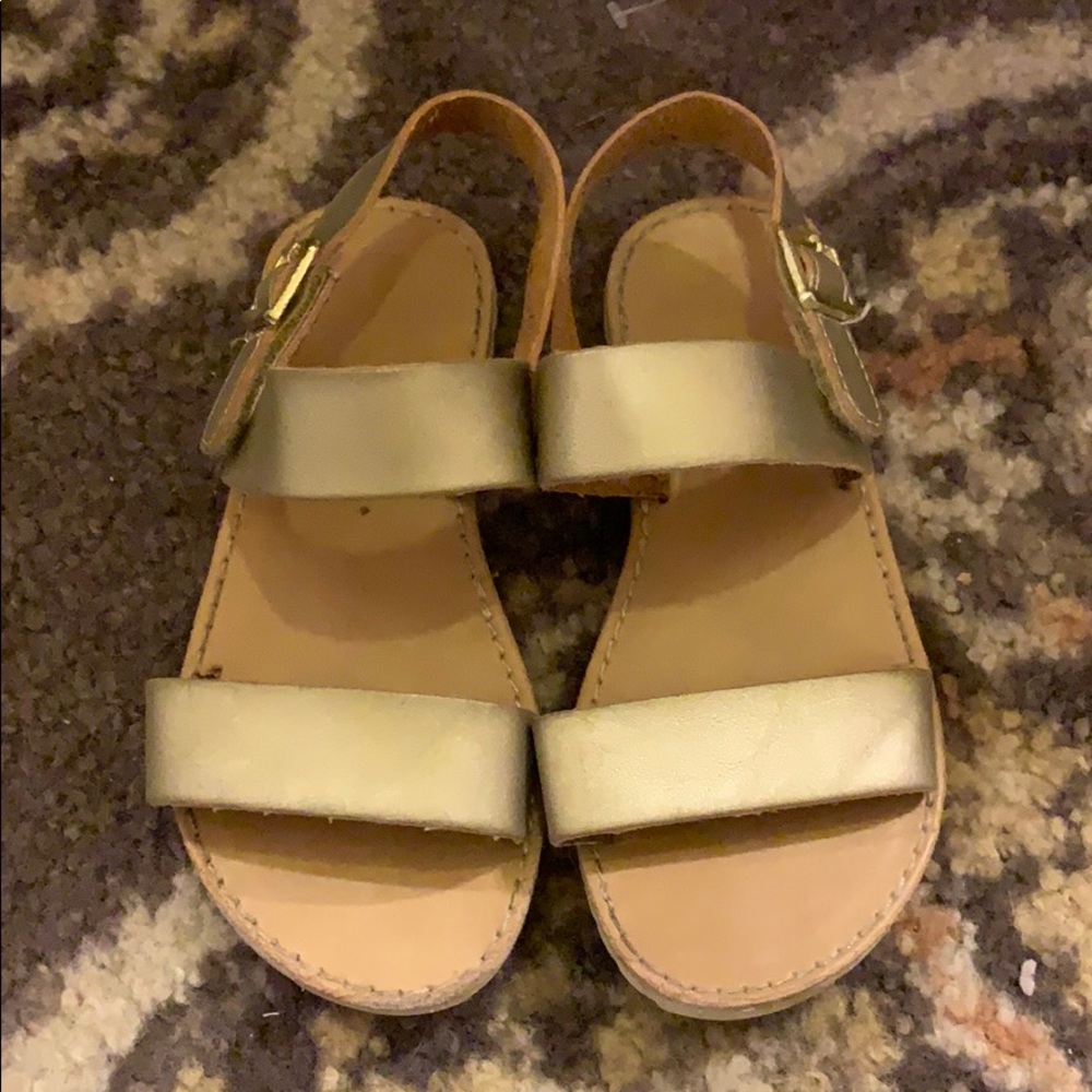 Gold sandals